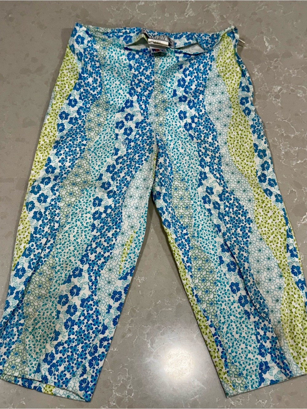 Vintage Kids Patchwork Crop Pants